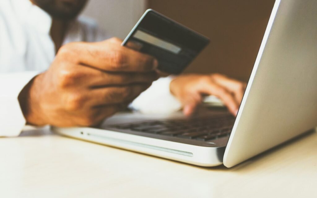 Online shopping on laptop – Google Ads for ecommerce